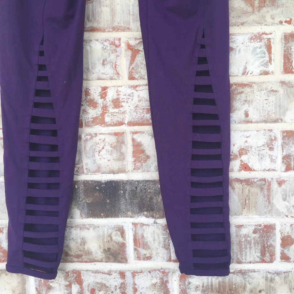 Marika Orchid Vent High Waist Lattice Leggings M - Picture 12 of 14